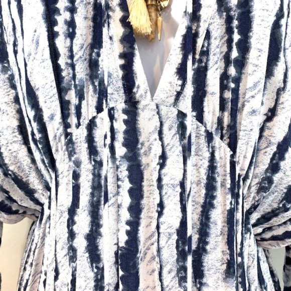 ASOS En Crème Boho Blue Tie Dye Romper - Picture 4 of 9